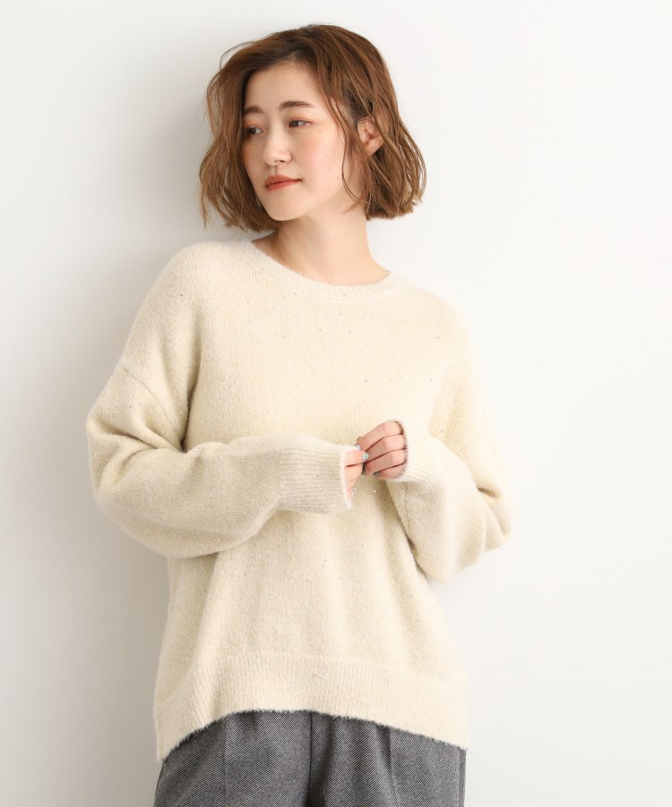 ミニスパンコールフェザープルオーバー1