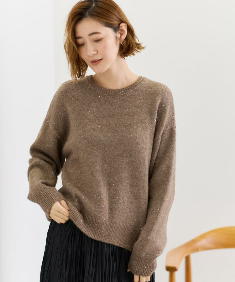 ミニスパンコールフェザープルオーバー1