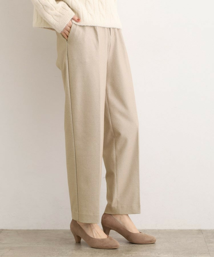 きれいめシルエットに、心地よさを仕込んで スーパーストレッチ起毛テーパードパンツ2