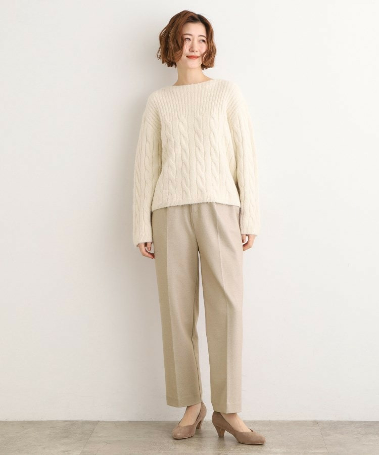 きれいめシルエットに、心地よさを仕込んで スーパーストレッチ起毛テーパードパンツ3