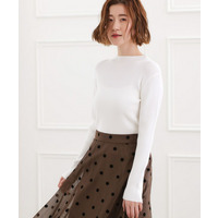 ベーシックリブニットプルオーバー