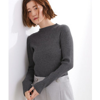 ベーシックリブニットプルオーバー