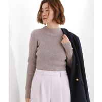 ベーシックリブニットプルオーバー