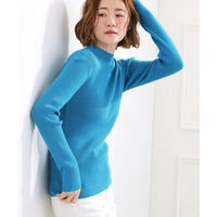 ベーシックリブニットプルオーバー