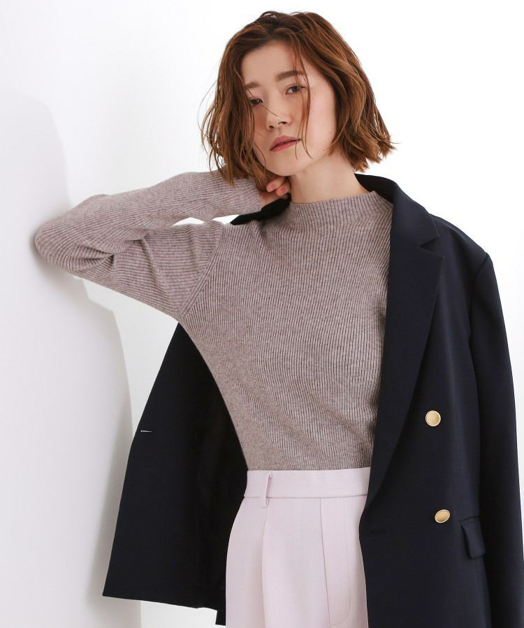 ベーシックリブニットプルオーバー10