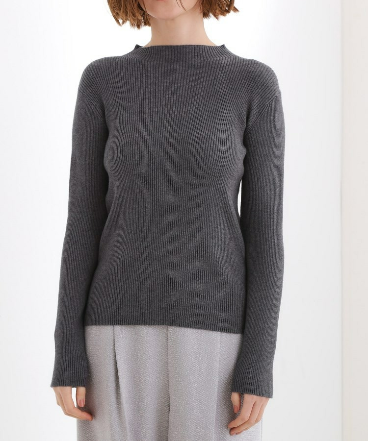 ベーシックリブニットプルオーバー22