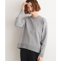 【SETUP可能】冬から春まで心地よく　タック編みオーバーサイズニット