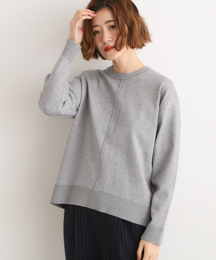 【SETUP可能】冬から春まで心地よく タック編みオーバーサイズニット1