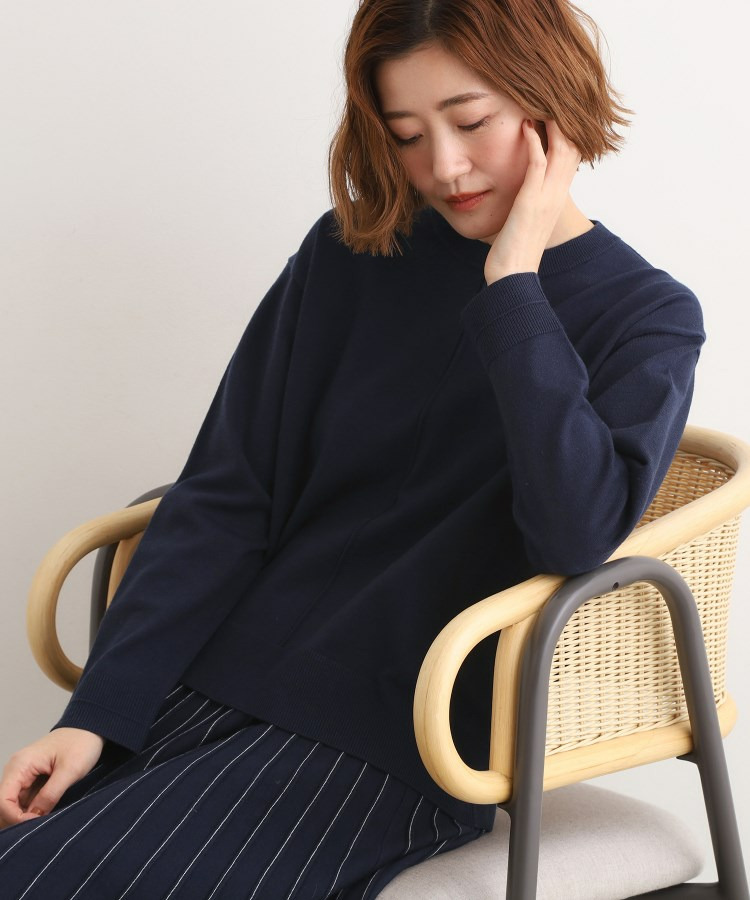 【SETUP可能】冬から春まで心地よく タック編みオーバーサイズニット11