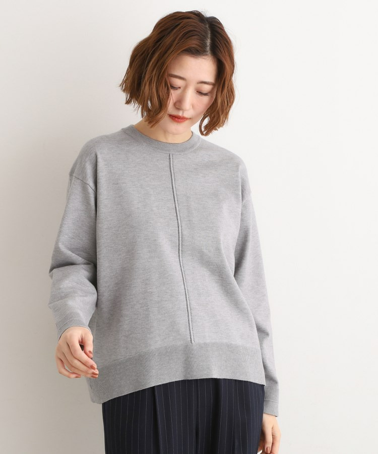 【SETUP可能】冬から春まで心地よく タック編みオーバーサイズニット2