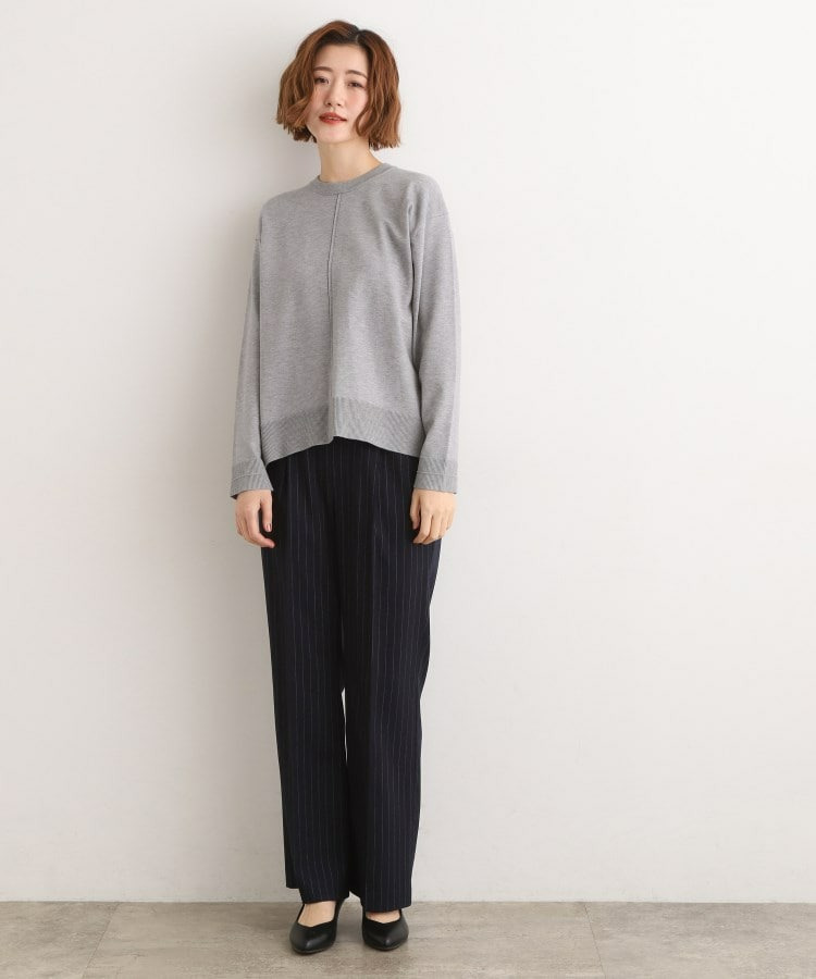 【SETUP可能】冬から春まで心地よく タック編みオーバーサイズニット4