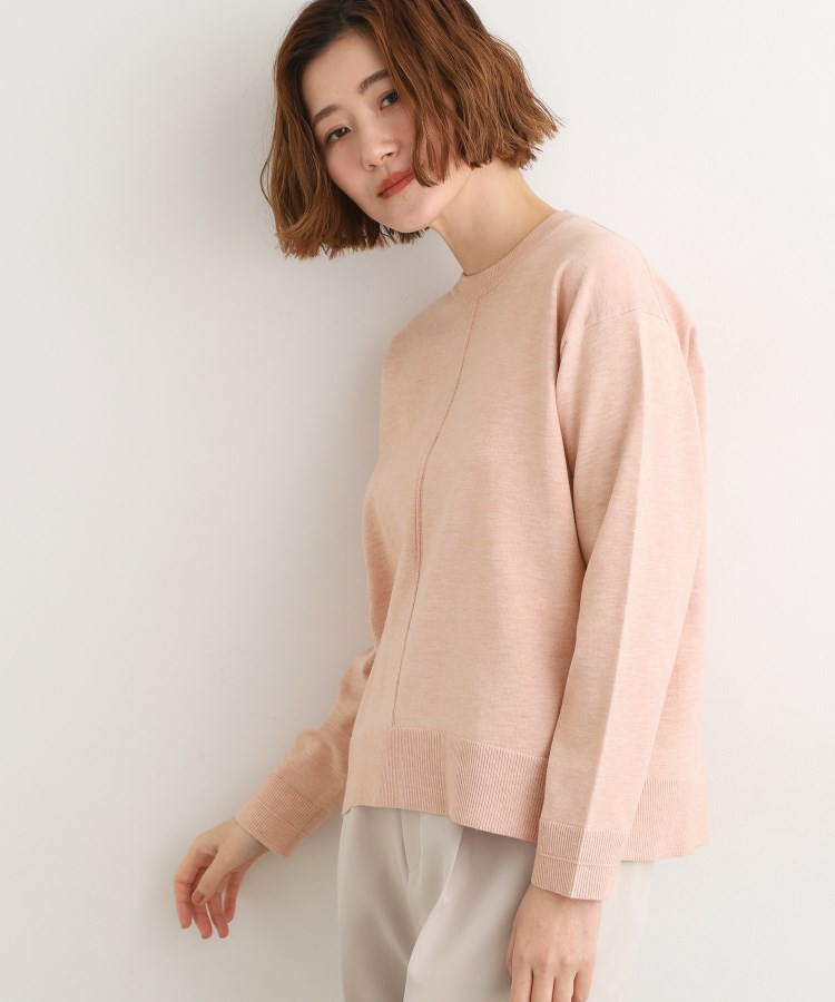 【SETUP可能】冬から春まで心地よく タック編みオーバーサイズニット7