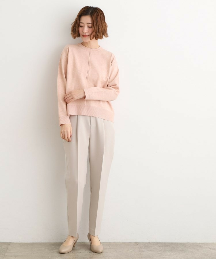 【SETUP可能】冬から春まで心地よく タック編みオーバーサイズニット8