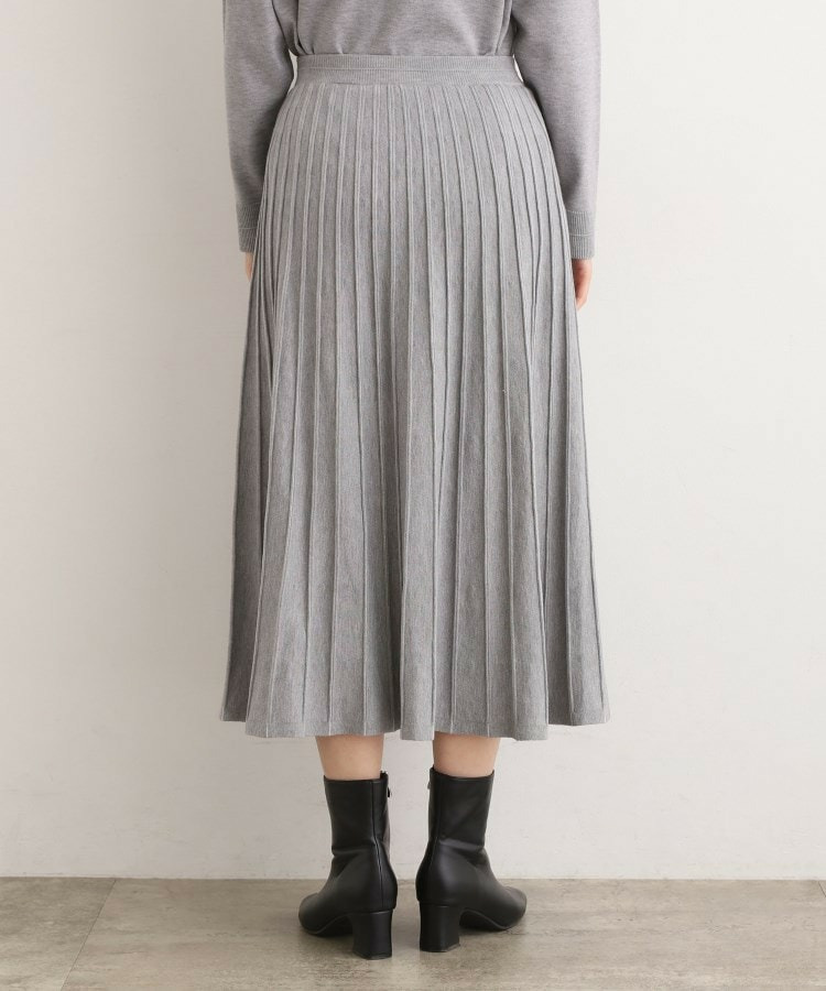 【SETUP可能】冬から春まで軽やかに ラメラインニットプリーツスカート16