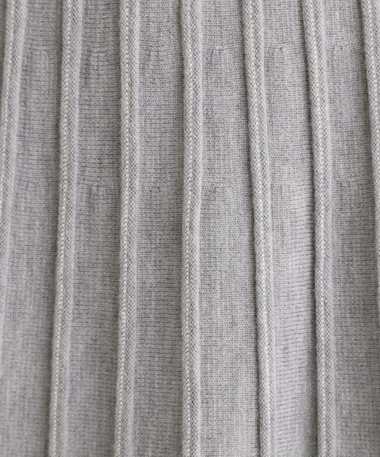 【SETUP可能】冬から春まで軽やかに ラメラインニットプリーツスカート5