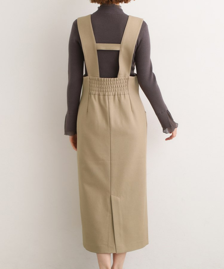 上品さと快適さを両立、美シルエットなハイウエストサス付きスカート16