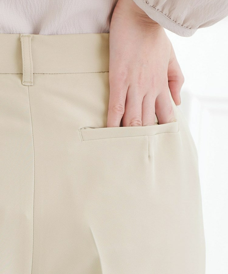 【マシンウォッシュ/防シワ/SS-3L】ストレッチワイドパンツ21