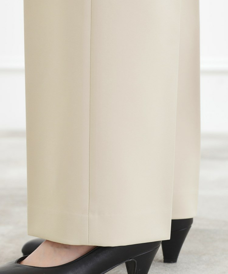 【マシンウォッシュ/防シワ/SS-3L】ストレッチワイドパンツ22