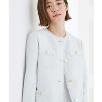 【ハレの日・通勤】きちんとからカジュアルまで着回せる、ミドル丈ツイードジャケット