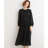 【手洗いOK】シフォンプリーツワンピース