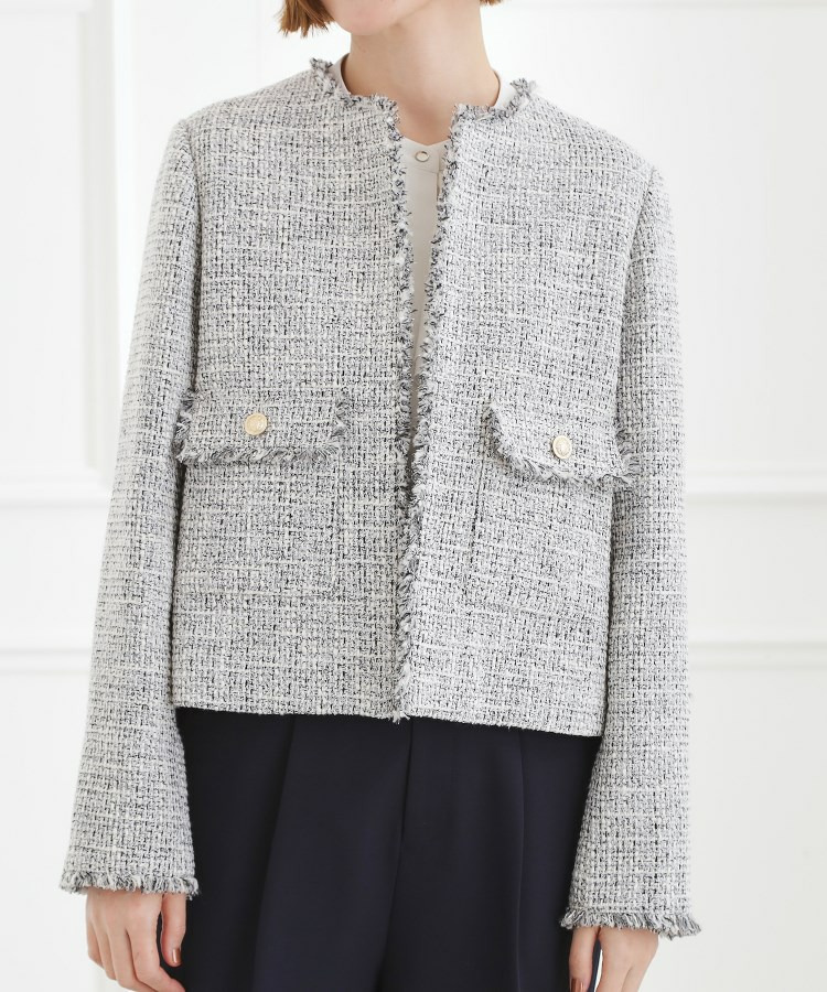 ショートツイードジャケット14