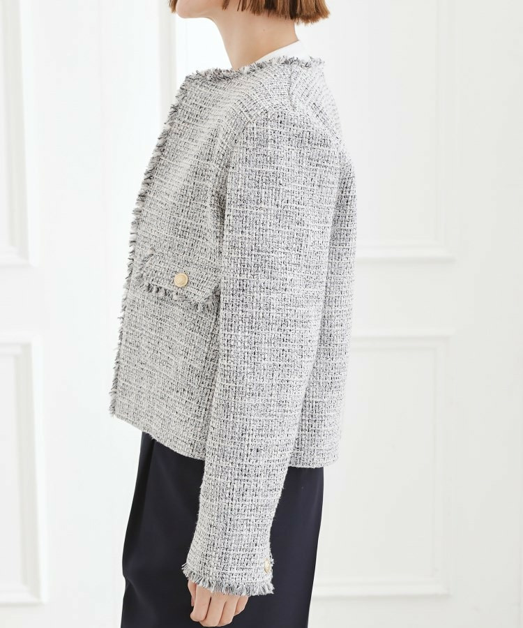 ショートツイードジャケット15