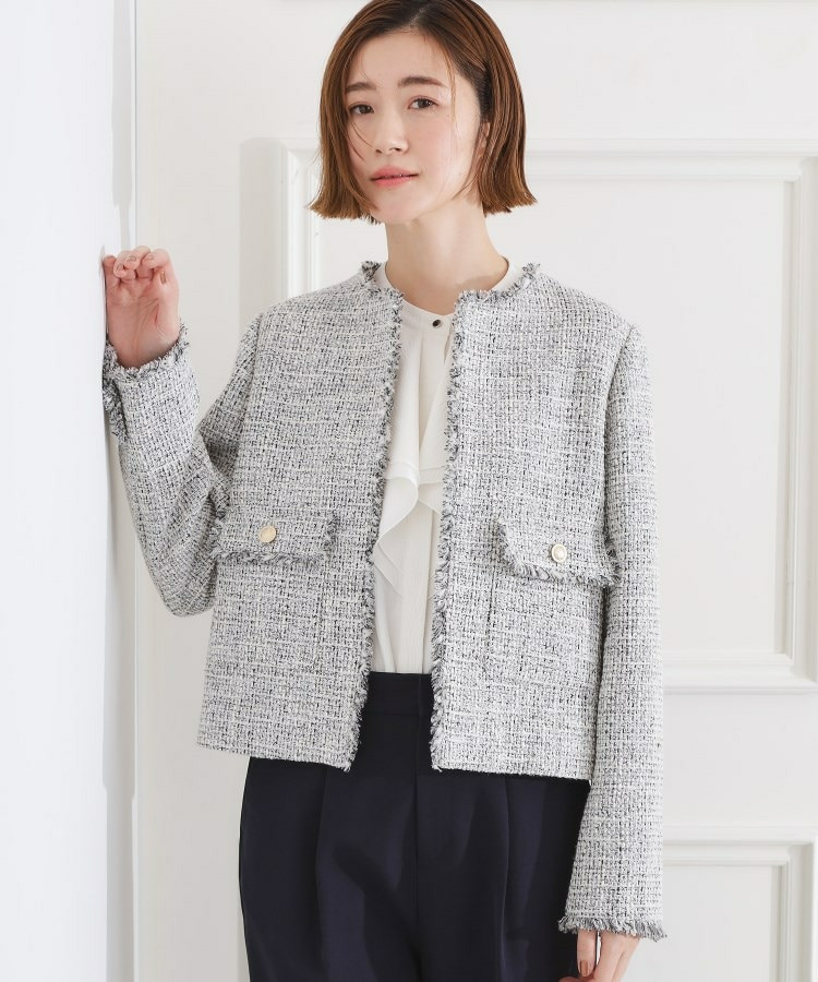 ショートツイードジャケット1