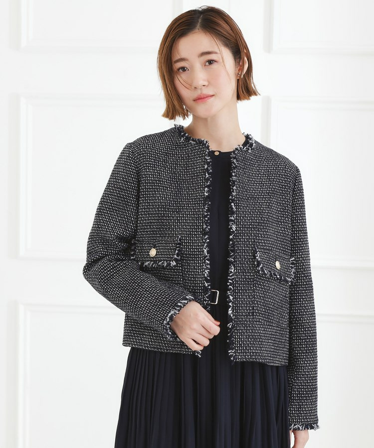 ショートツイードジャケット1