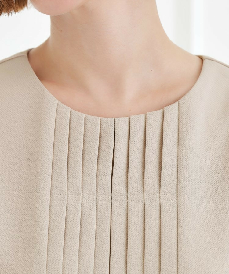 【手洗いOK】フロントプリーツ袖コンシャスワンピース17