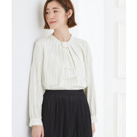 【マシンウォッシュ/防シワ/UVカット】ボウタイブラウス【マルチWAY】