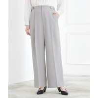 【マシンウォッシュ/防シワ/S-3L】着回しできるカセット服ワイドパンツ