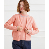 ミニケーブルクルーネックカーディガン