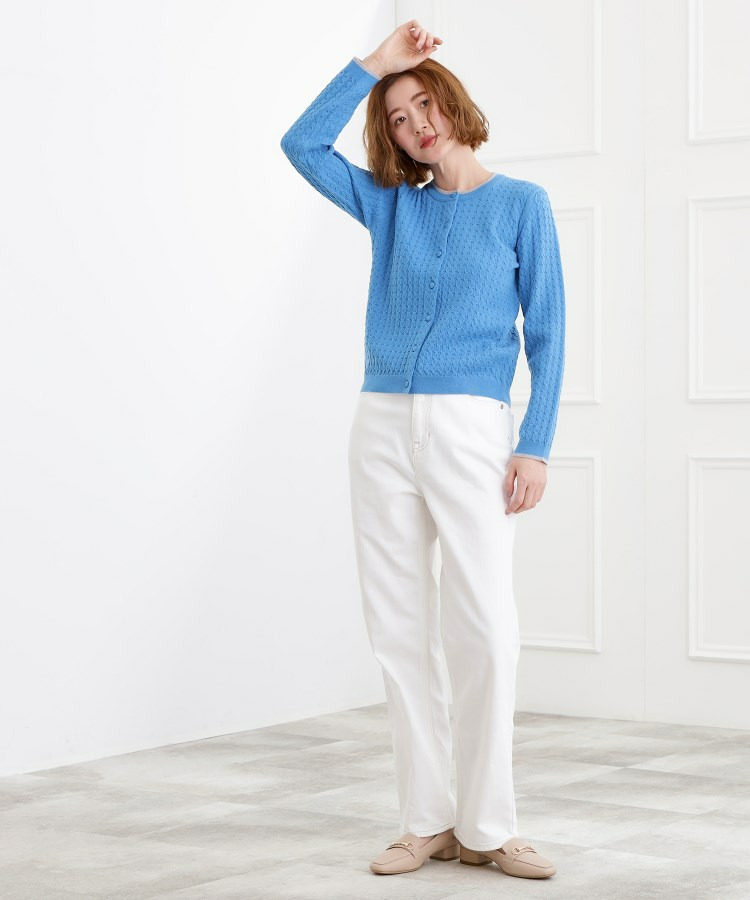 ミニケーブルクルーネックカーディガン16