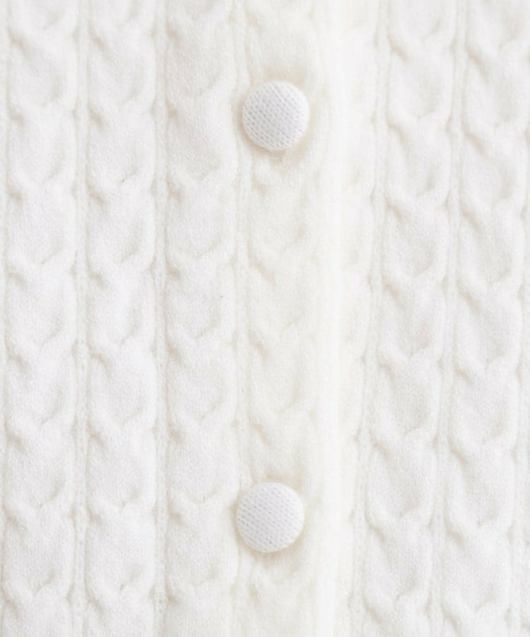 ミニケーブルクルーネックカーディガン5