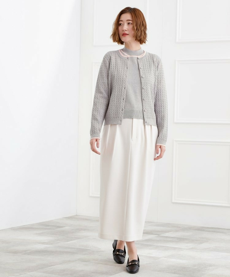 ミニケーブルクルーネックカーディガン8