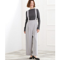 ショルダーストラップツイードパンツ