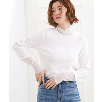 シアー切替ハイネックプルオーバー