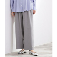 きれい見えとイージーな着心地を両立した、ウエストシャーリング ワイドパンツ