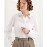 ビジューカラー とろみシャツ