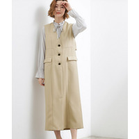 【一枚着/ジレ】着回しできるトレンチライクジャンドレ