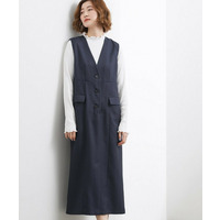 【一枚着／ジレ】着回しできるトレンチライクジャンドレ