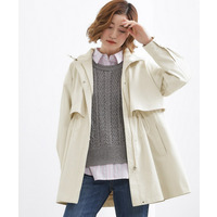 【撥水／シルエット2WAY】羽織るだけでサマになる、スタンドネックテントラインコート