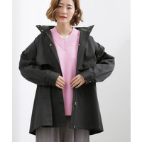 【撥水／シルエット2WAY】羽織るだけでサマになる、スタンドネックテントラインコート