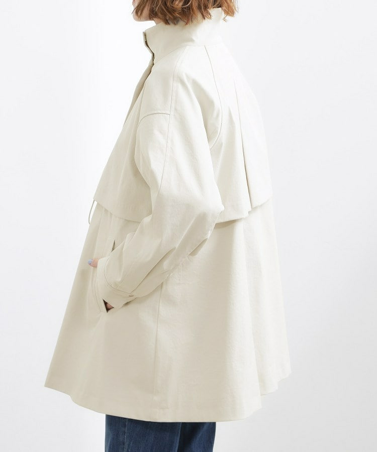 【撥水/シルエット2WAY】羽織るだけでサマになる、スタンドネックテントラインコート15