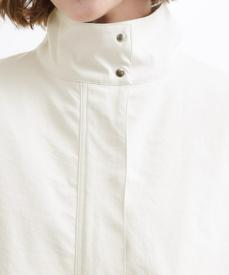 【撥水/シルエット2WAY】羽織るだけでサマになる、スタンドネックテントラインコート17