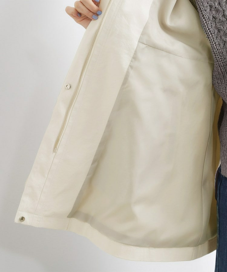 【撥水/シルエット2WAY】羽織るだけでサマになる、スタンドネックテントラインコート21