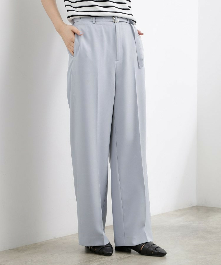 ベルトワイドパンツ10