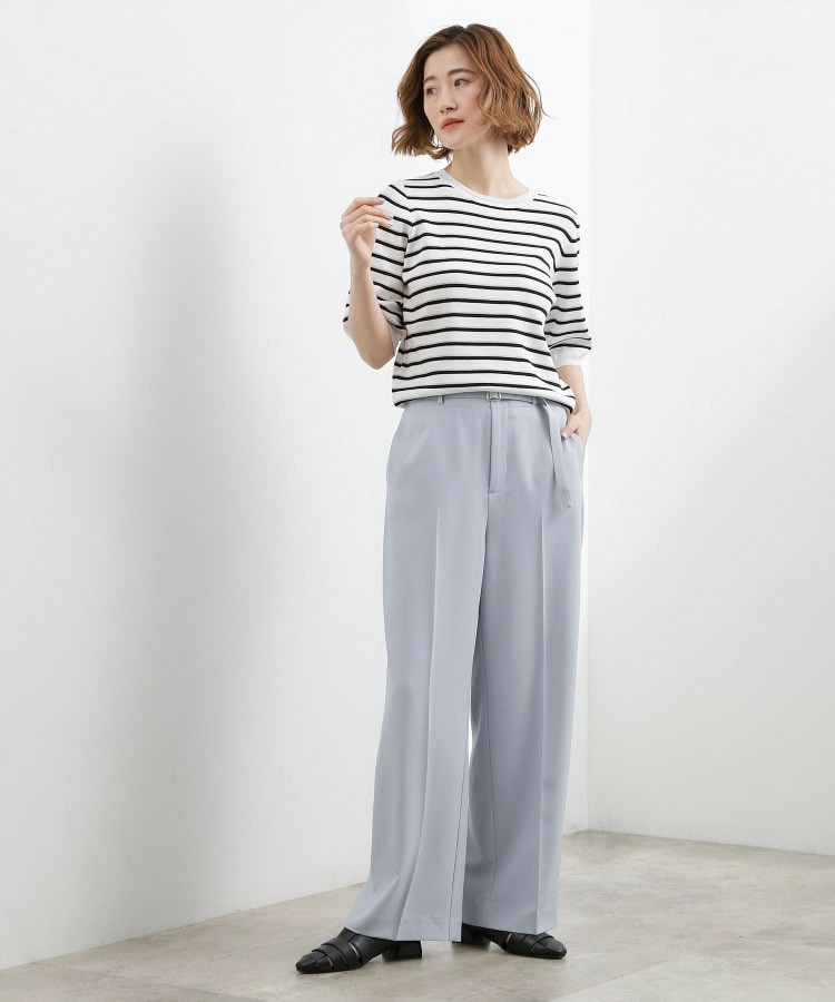 ベルトワイドパンツ12