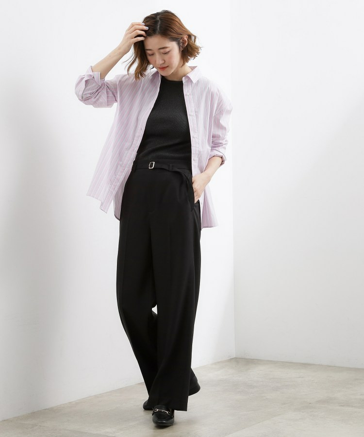 ベルトワイドパンツ4