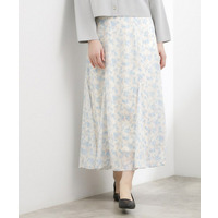 フラワープリント楊柳マーメイドスカート